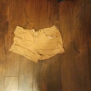 Peach High-Rise Shorts